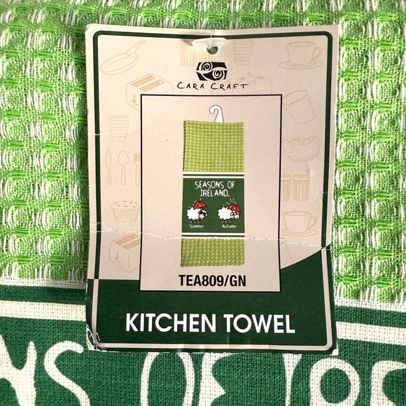 NWT Cara Craft "Seasons of Ireland" tea towel - Picture 3 of 6